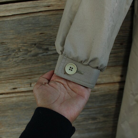 'London Fog' VINTAGE cotton tan size 10 weather wear trench coat - Picture 3 of 11